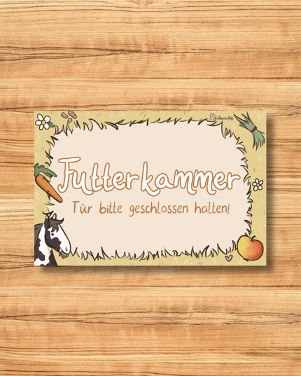 Stallschild "Futterkammer"