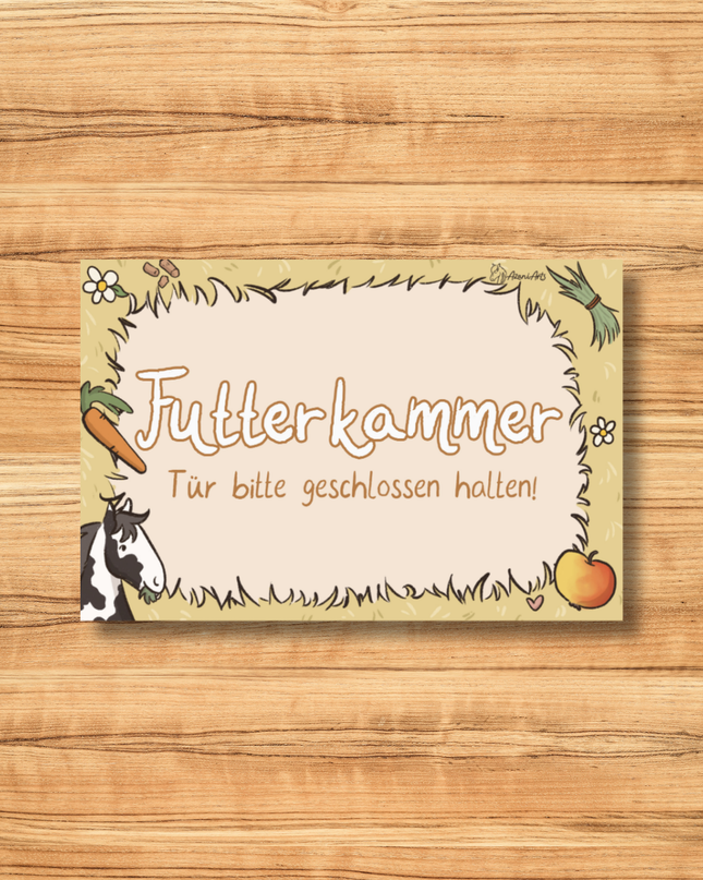 Stallschild "Futterkammer"