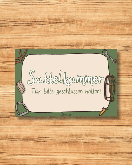 Stallschild "Sattelkammer"