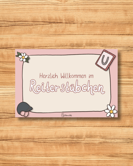 Stallschild "Reiterstübchen"