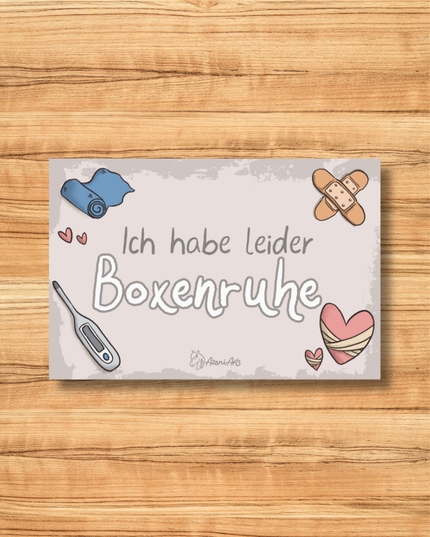 Stallschild "Boxenruhe"