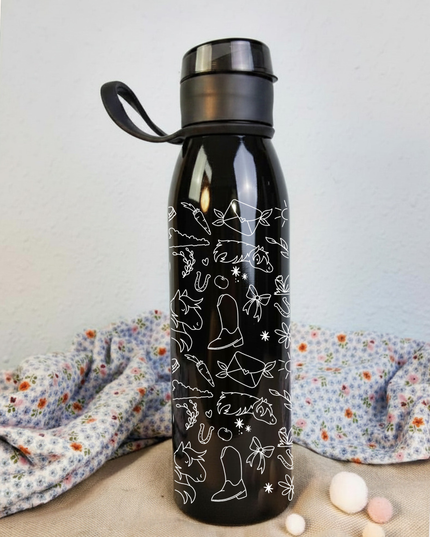 Trinkflasche mit Pferdemotiv "Pferdewelt" – 650ml