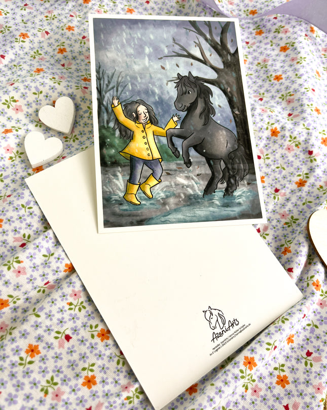 Postkarte "Regentanz"