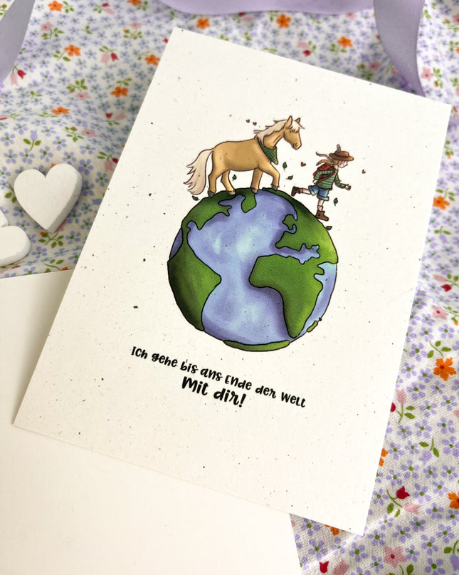 Postkarte "Ans Ende der Welt"