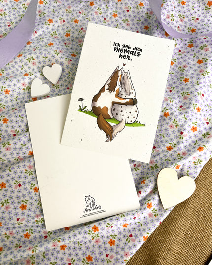 Postkarte "Ich geb dich niemals her"