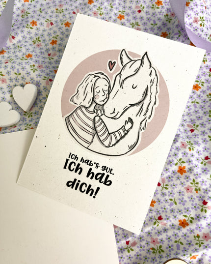 Postkarte "Ich habs gut!"