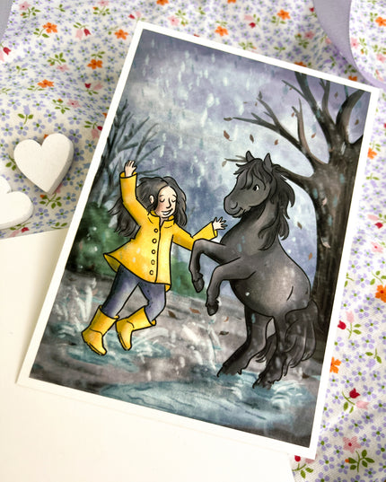 Postkarte "Regentanz"