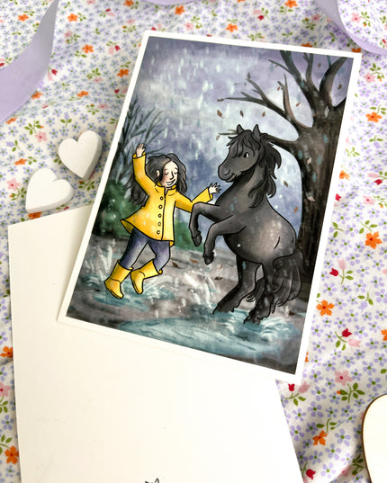 Postkarte "Regentanz"