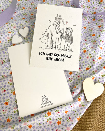 Postkarte "Stolz auf dich!"