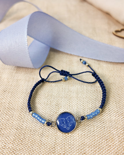 Armband mit Pferdemotiv "Herzenspferde" – handgefertigt