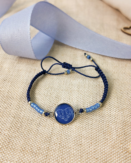 Armband mit Pferdemotiv "Herzenspferde" – handgefertigt