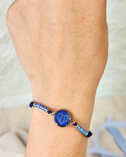 Armband mit Pferdemotiv "Herzenspferde" – handgefertigt