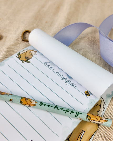 Bleistift mit Pferdemotiv "Bee Happy"