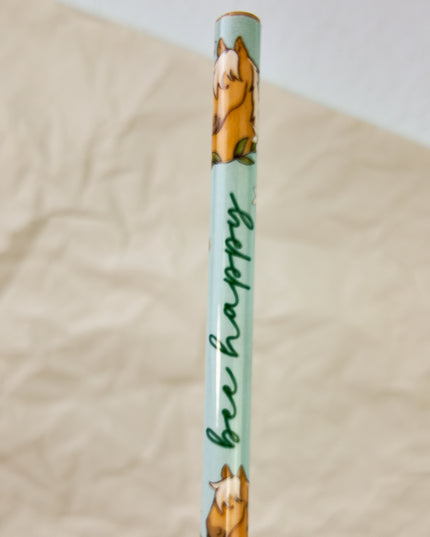 Bleistift mit Pferdemotiv "Bee Happy"