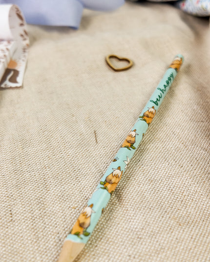 Bleistift mit Pferdemotiv "Bee Happy"