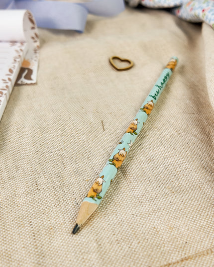 Bleistift mit Pferdemotiv "Bee Happy"