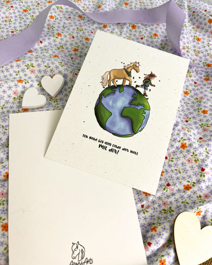 Postkarte "Ans Ende der Welt"