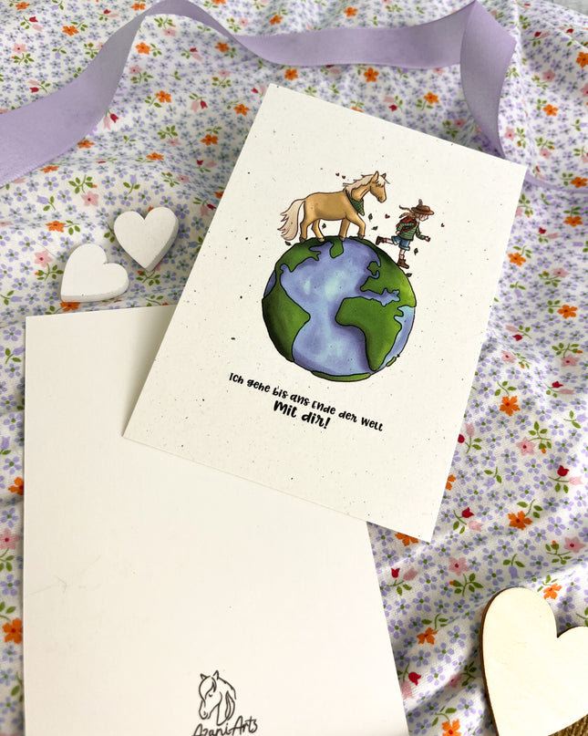 Postkarte "Ans Ende der Welt"