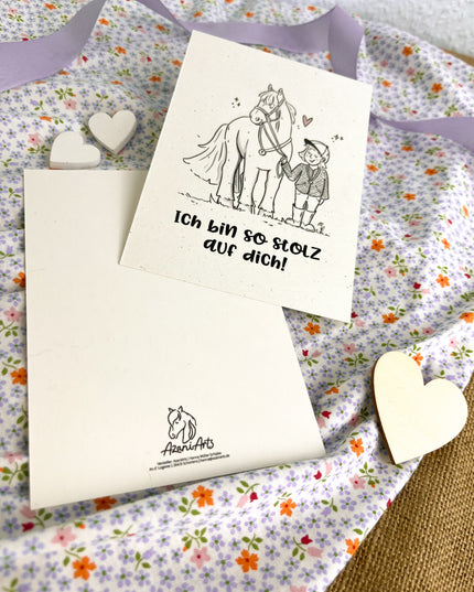 Postkarte "Stolz auf dich!"