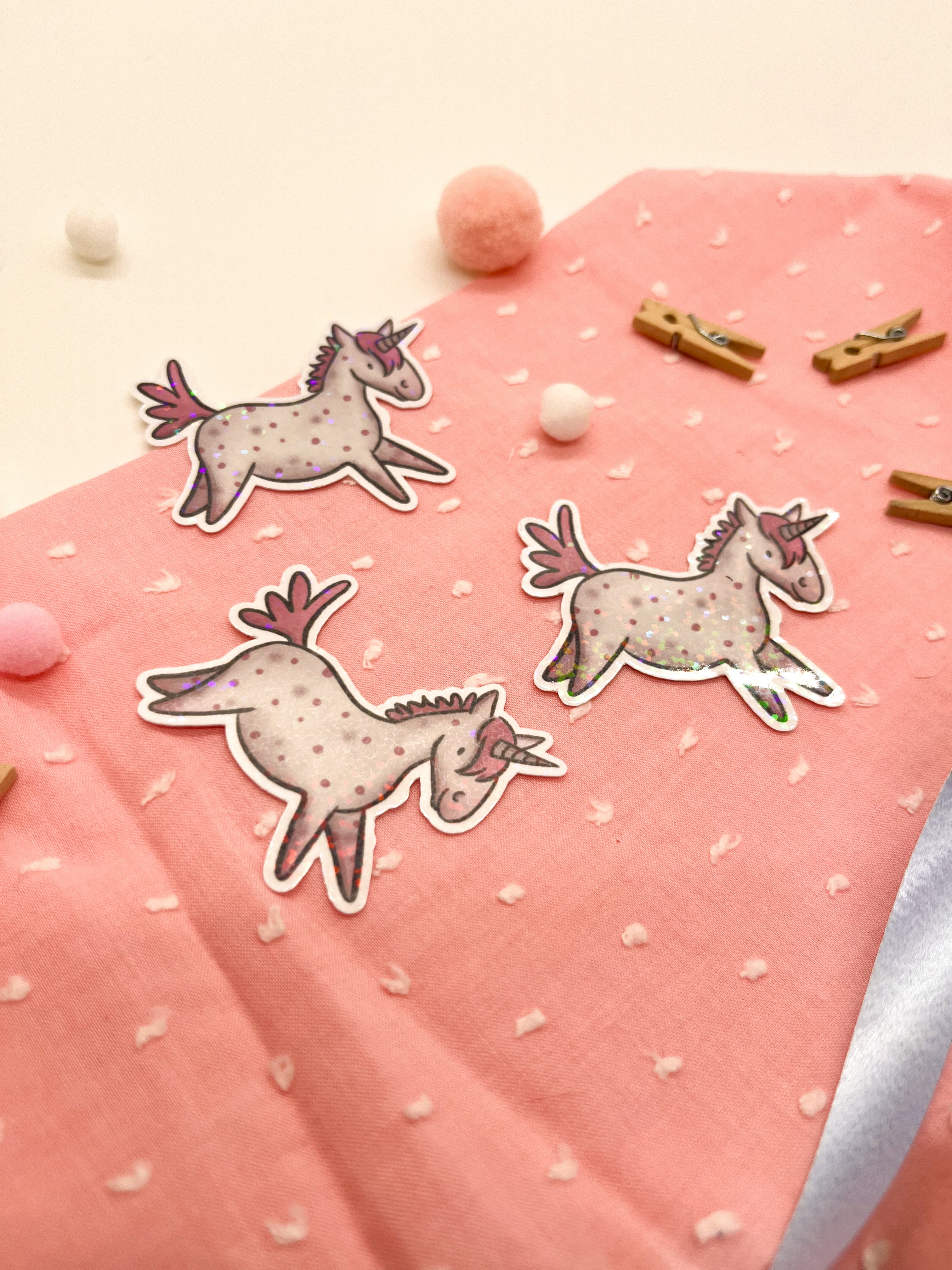 Glitzersticker "Einhorn"