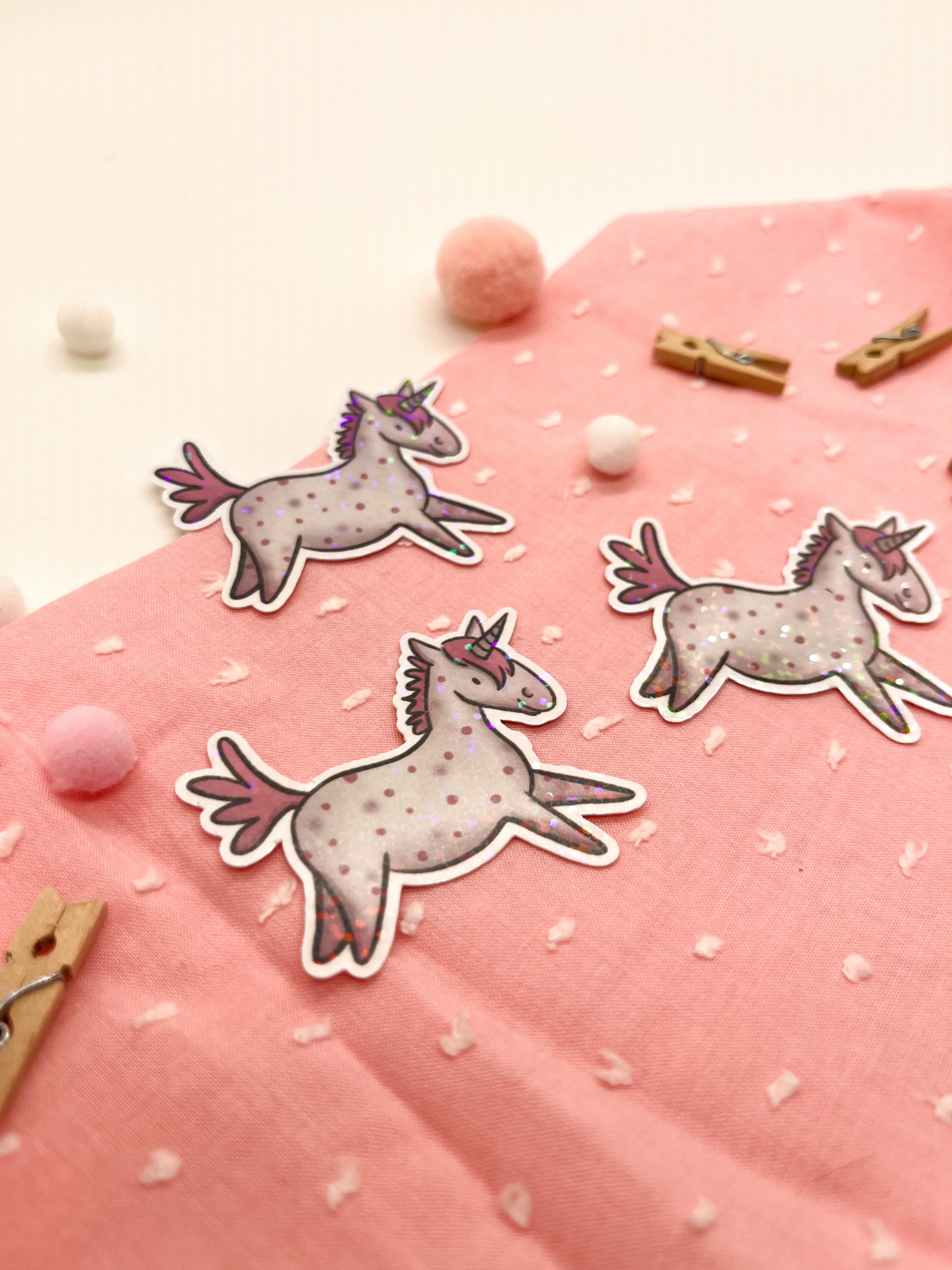 Glitzersticker "Einhorn"