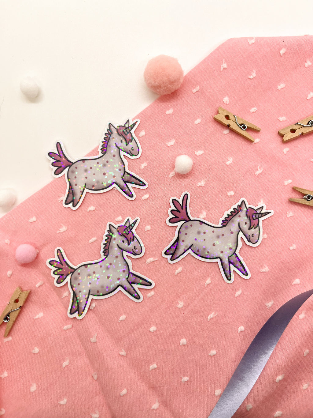 Glitzersticker "Einhorn"