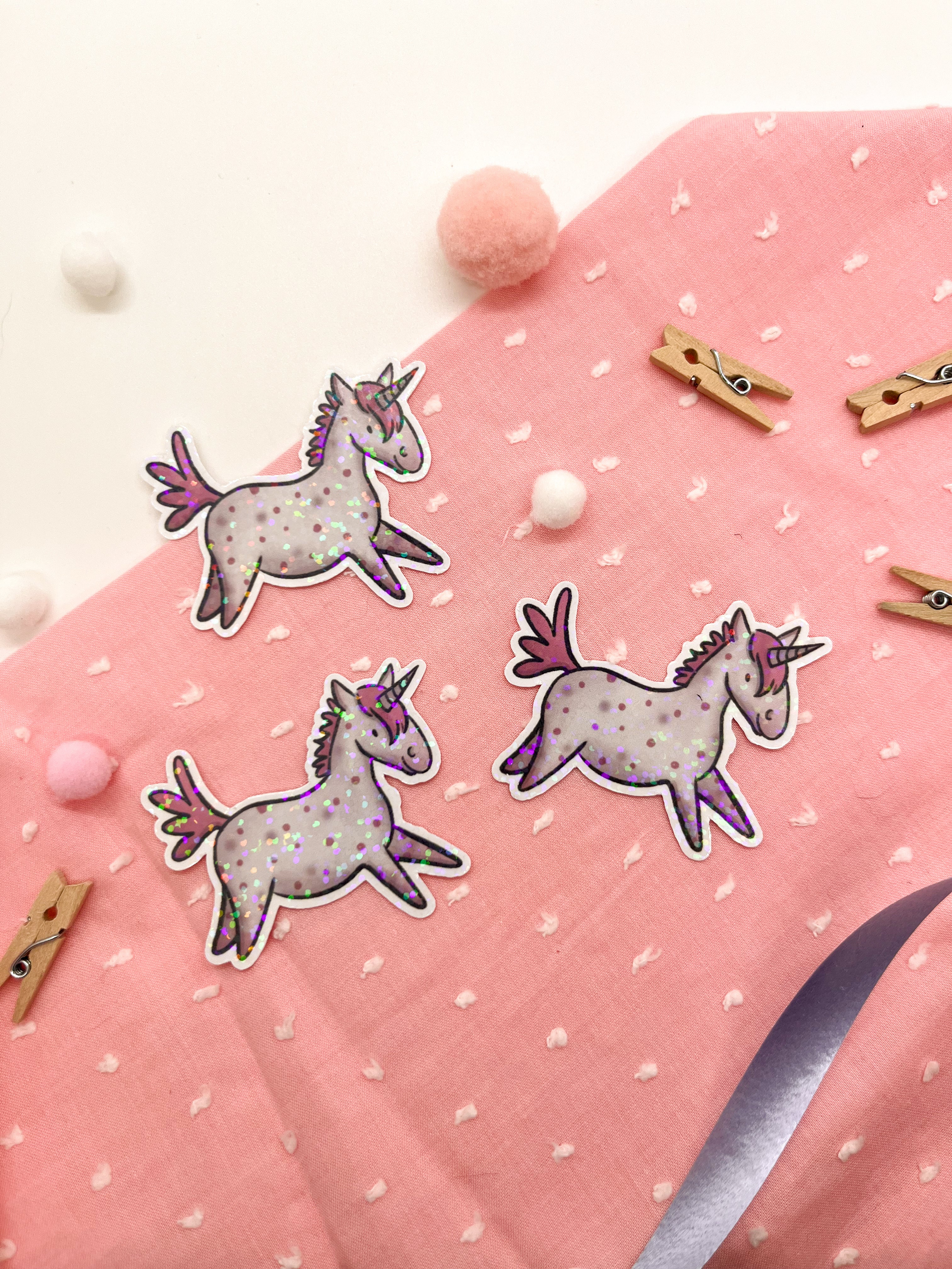 Glitzersticker "Einhorn"