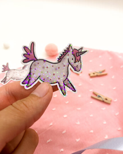 Glitzersticker "Einhorn"