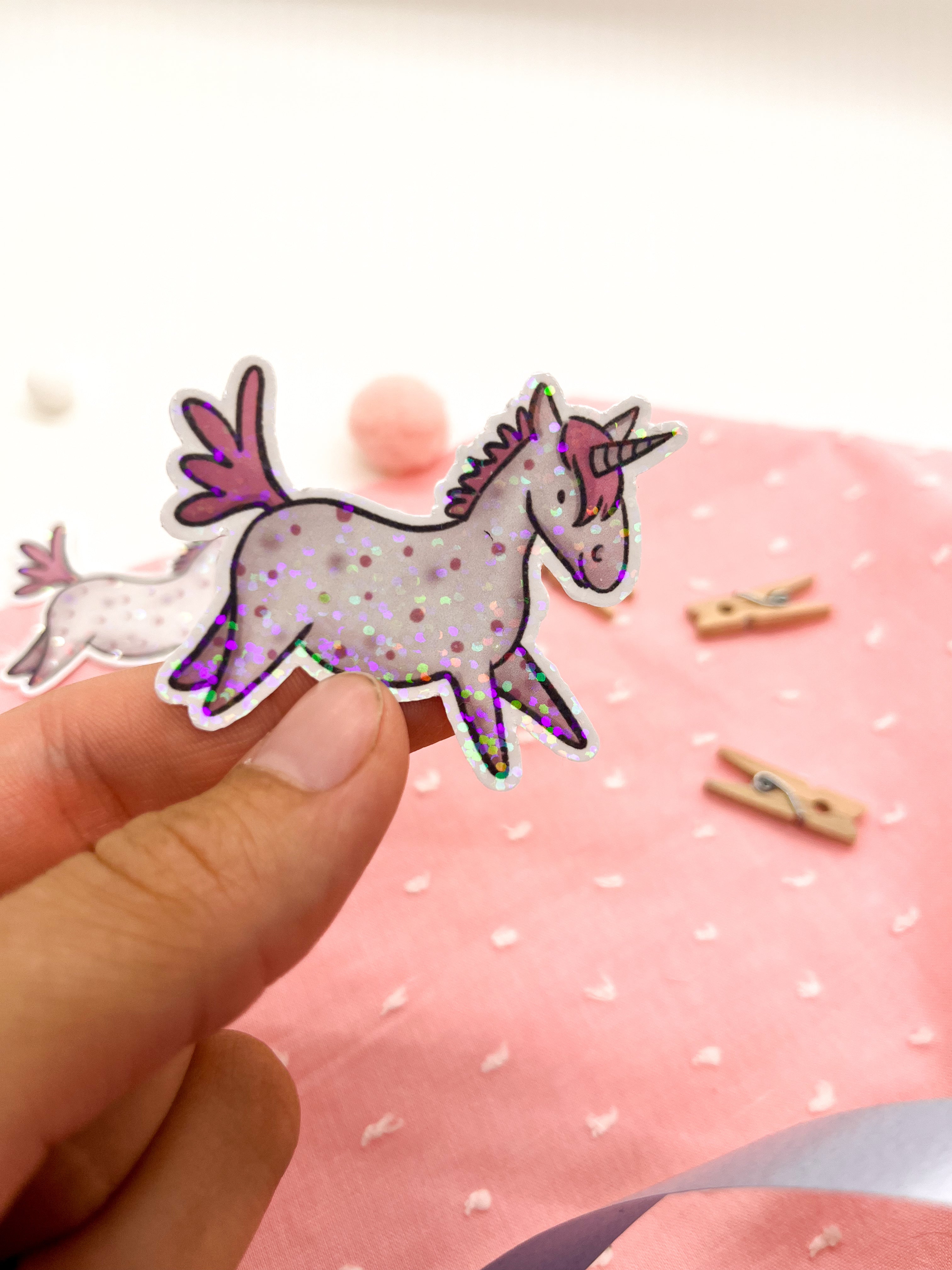 Glitzersticker "Einhorn"
