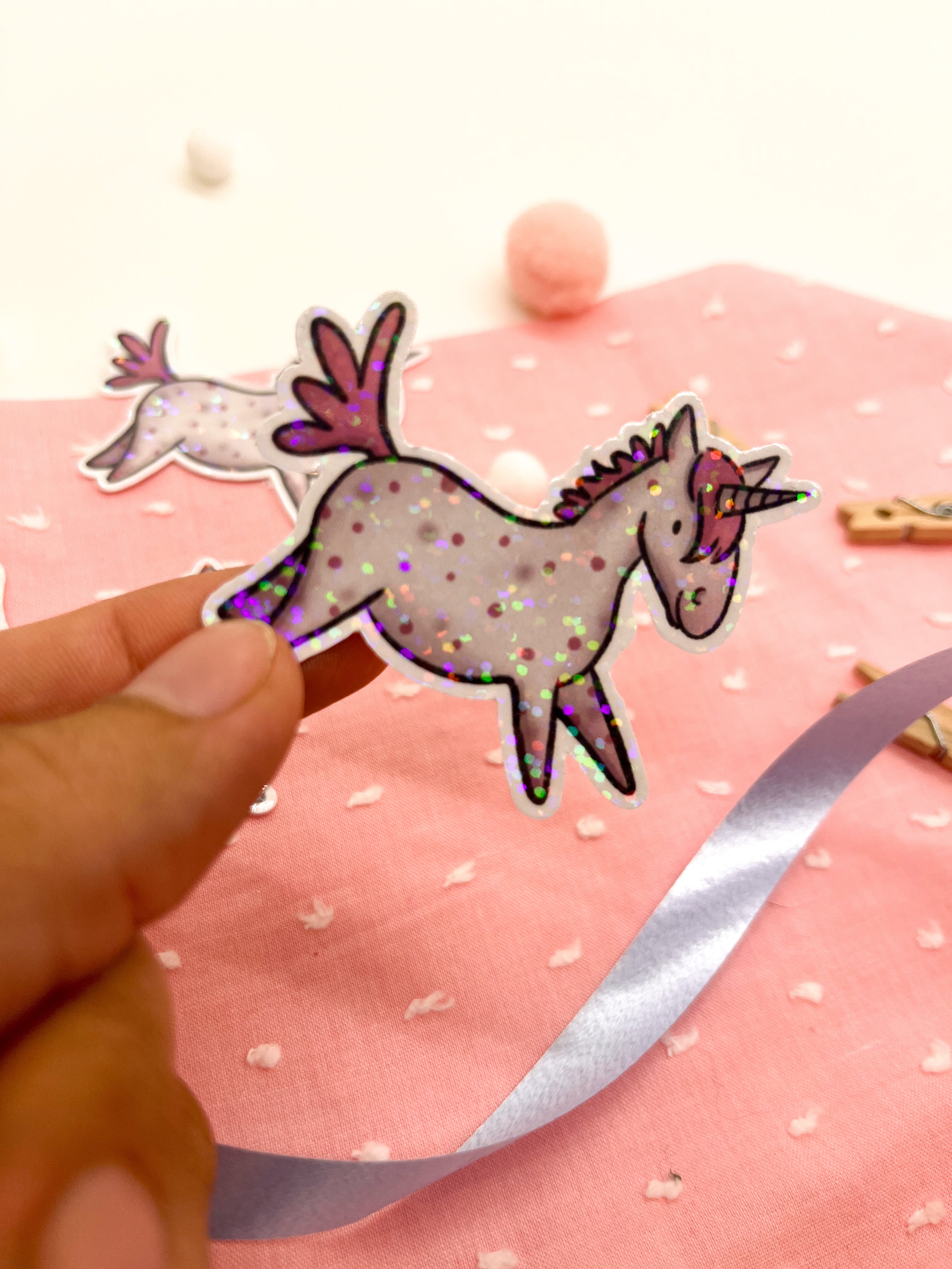 Glitzersticker "Einhorn"