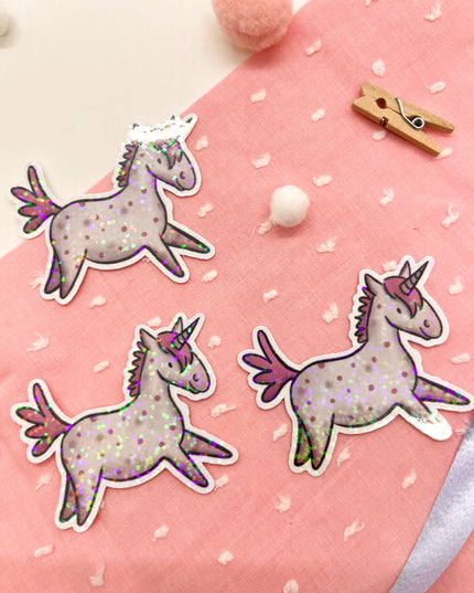 Glitzersticker "Einhorn"