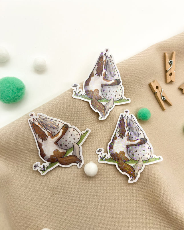 Glitzersticker "Pferdefreunde"