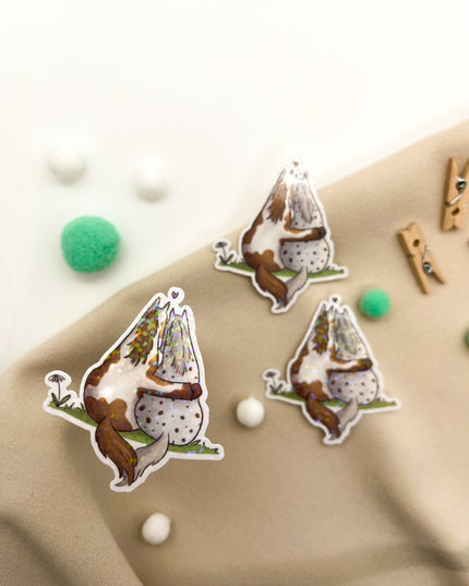 Glitzersticker "Pferdefreunde"