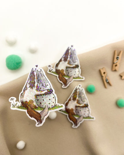 Glitzersticker "Pferdefreunde"