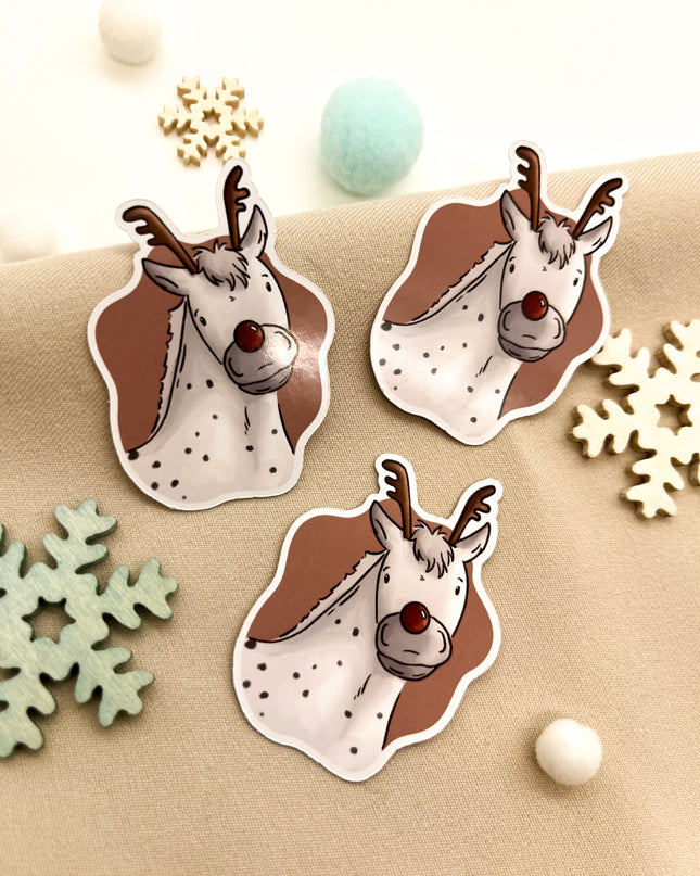 Papiersticker Weihnachten Tigerschecke