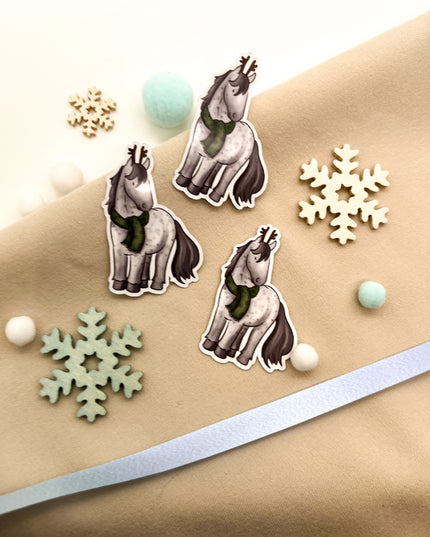 Papiersticker Weihnachten Apfelschimmel