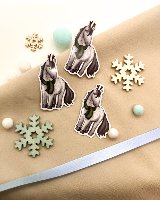 Papiersticker Weihnachten Apfelschimmel