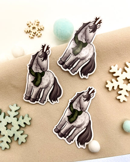 Papiersticker Weihnachten Apfelschimmel