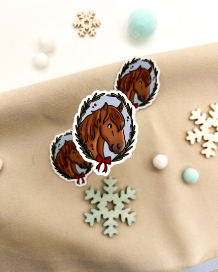 Papiersticker Weihnachten Fuchs