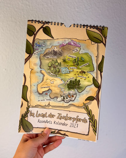 Wandkalender 2027: "Im Land der Zauberpferde"