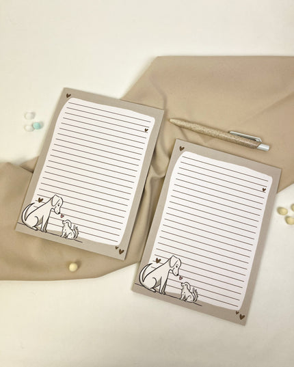 Notizblock Hund A5 – süßer Hunde Schreibblock 25 Blatt
