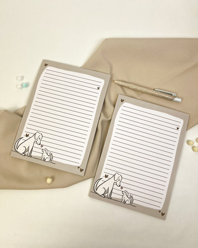 Notizblock Hund A5 – süßer Hunde Schreibblock 25 Blatt