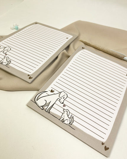 Notizblock Hund A5 – süßer Hunde Schreibblock 25 Blatt