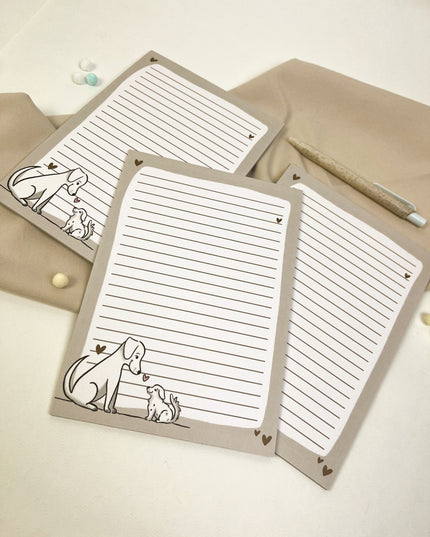 Notizblock Hund A5 – süßer Hunde Schreibblock 25 Blatt