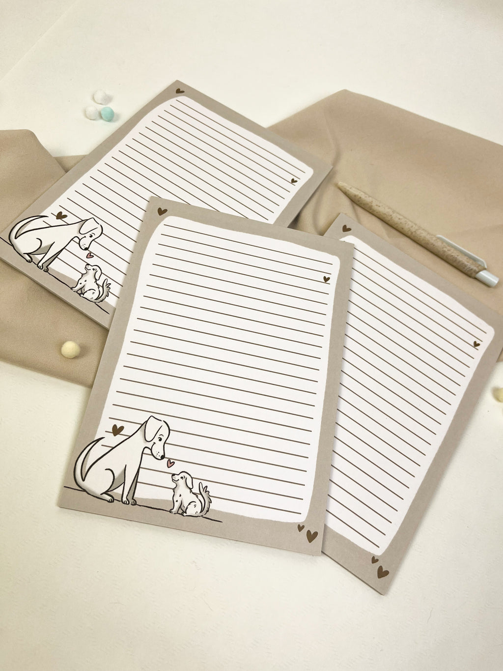 Notizblock Hund A5 – süßer Hunde Schreibblock 25 Blatt