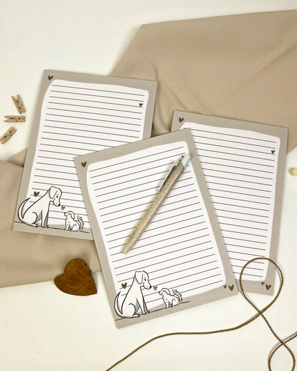 Notizblock Hund A5 – süßer Hunde Schreibblock 25 Blatt