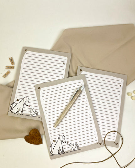 Notizblock Hund A5 – süßer Hunde Schreibblock 25 Blatt