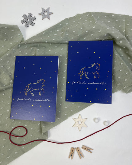 Klappkarte "Goldene Weihnachten"