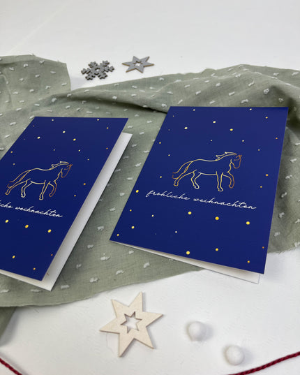 Klappkarte "Goldene Weihnachten"
