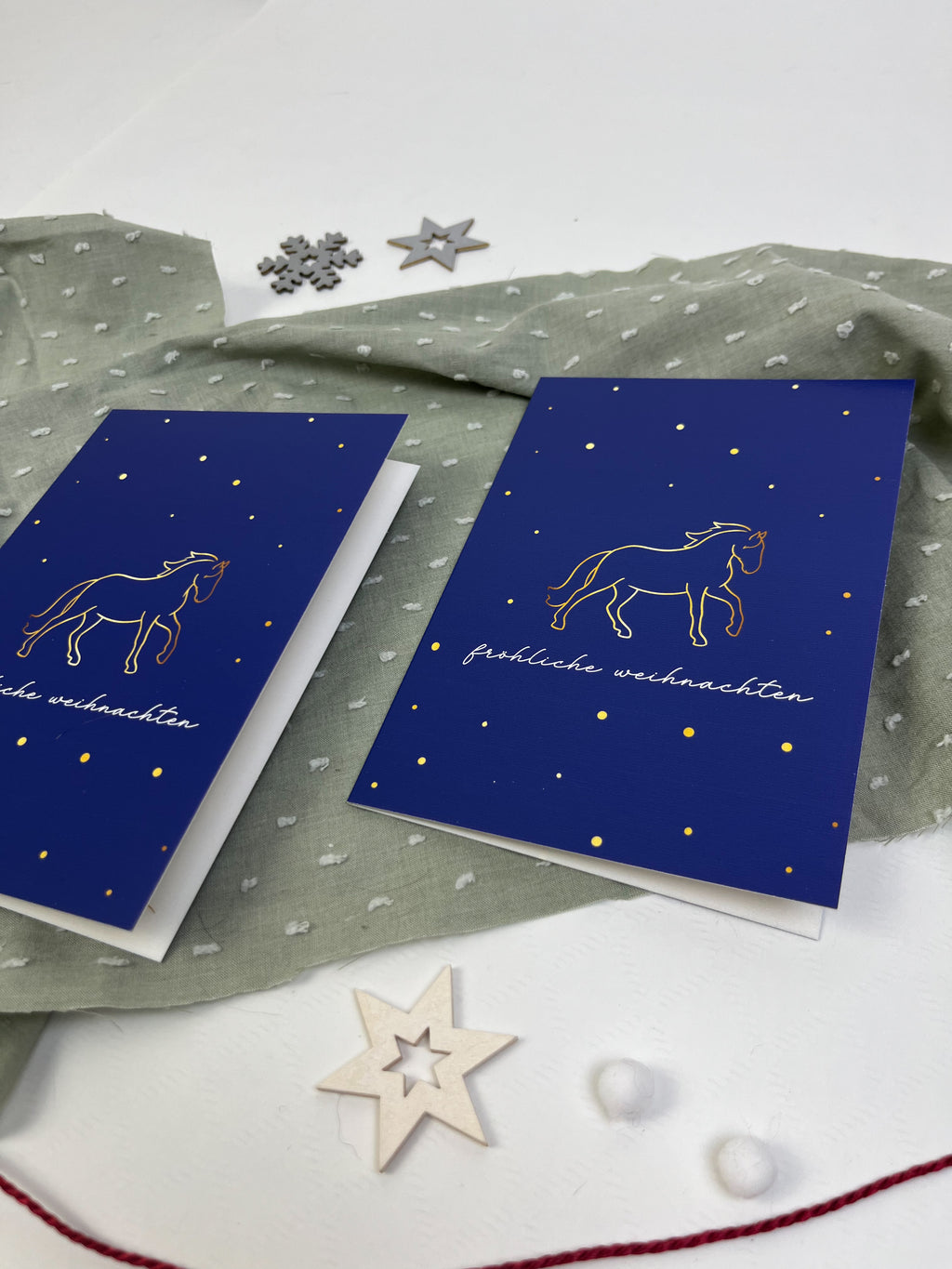 Klappkarte "Goldene Weihnachten"